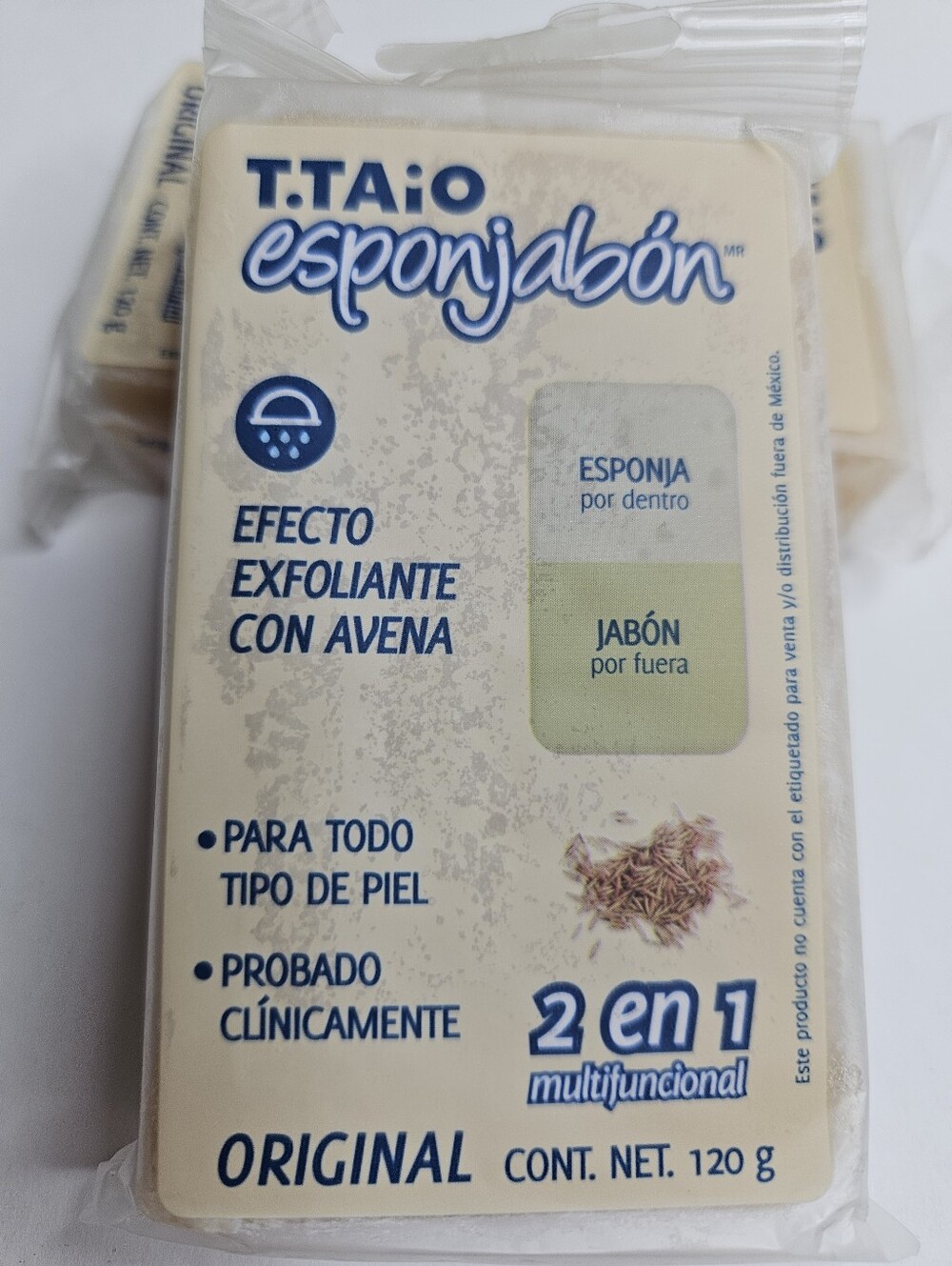 VIRAL 2-IN-1 MULTIFUNCTIONAL T.TAIO OATMEAL ESPONJABÓN 2x